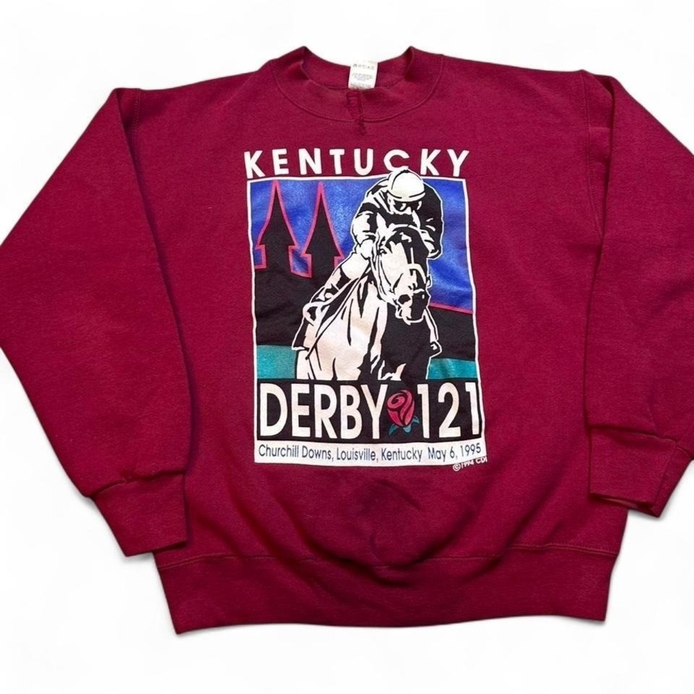 Vintage‎ Kentucky Derby 1995 crewneck sweatshirt size medium